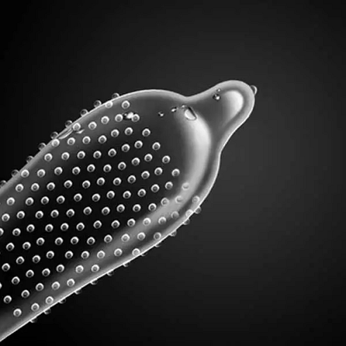 کاندوم خاردار کدکس مدل بیگ داتس 22 kapoot bigdots black min