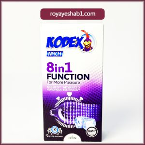 پکیج کاندوم کدکس رویای شب ( 8 بسته ) 21 کاندوم خاردار درشت تاخیری 8×1 فانکشن کدکس
