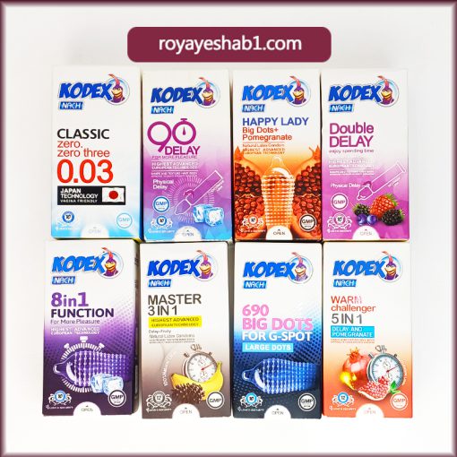 پکیج کاندوم کدکس رویای شب ( 8 بسته ) 1 پکیج کاندوم کدکس رویای شب ( 8 بسته )