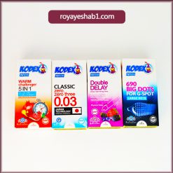 پکیج کاندوم کدکس رویای شب ( 8 بسته ) 5 پکیج کاندوم کدکس رویای شب ( 8 بسته )