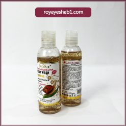 ژل شستشوی بدن لنسیاد با اسکراپ کلاژن حلزون 5 بادی واش حلزون دکتر56