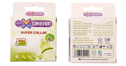 پک 4 تایی کاندوم فضایی ایکس دریم 8 super collar111