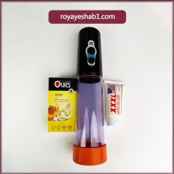 پک افزایش سایز پلاس( وکیوم شارژی، کاندوم هیرو اورز و کرم 3 ایکس لارج)