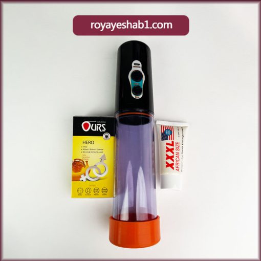 پک افزایش سایز پلاس( وکیوم شارژی، کاندوم هیرو اورز و کرم 3 ایکس لارج) 1 پک افزایش سایز پلاس( وکیوم شارژی، کاندوم هیرو اورز و کرم 3 ایکس لارج)