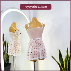 لباس خواب فنردار طرحدار کد 1621