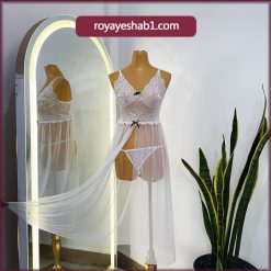 لباس خواب حریر و دانتل کد 298