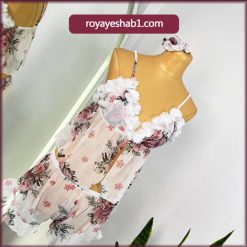 تاپ و شورتک حریر فانتزی کد 2619