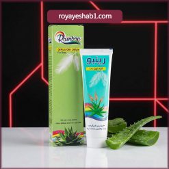 کرم موبر بدن رینبو حاوی عصاره آلوئه ورا