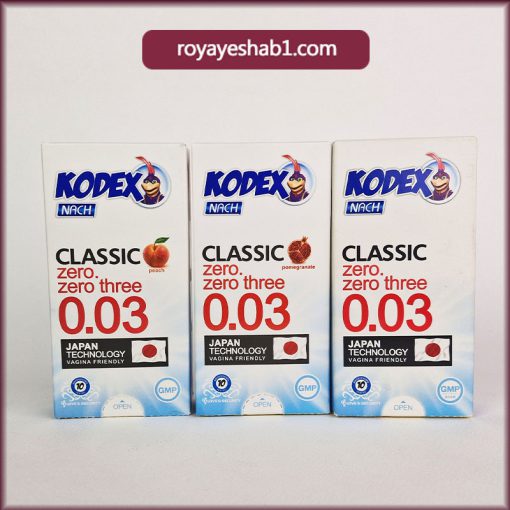 پک تماس بیمرز (کاندوم 003 کلاسیک کدکس، 003 هلو کدکس، 003 انار کدکس) 1 پک تماس بیمرز