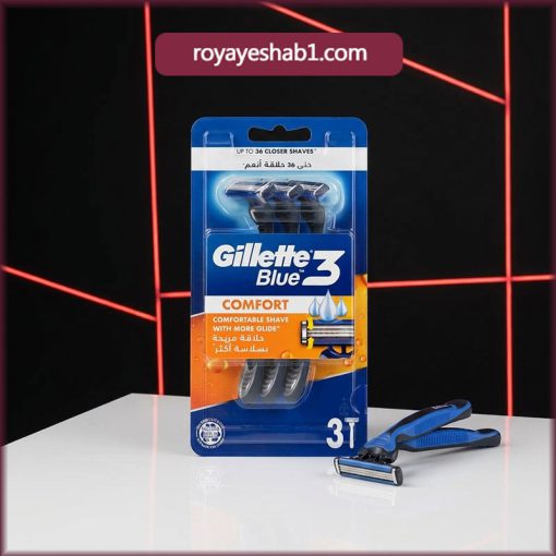 خود تراش ژیلت مدل Blue3 Comfort بسته 3 عددی