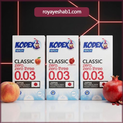 پک تماس بیمرز (کاندوم 003 کلاسیک کدکس، 003 هلو کدکس، 003 انار کدکس) 1 PACK-NAZOK